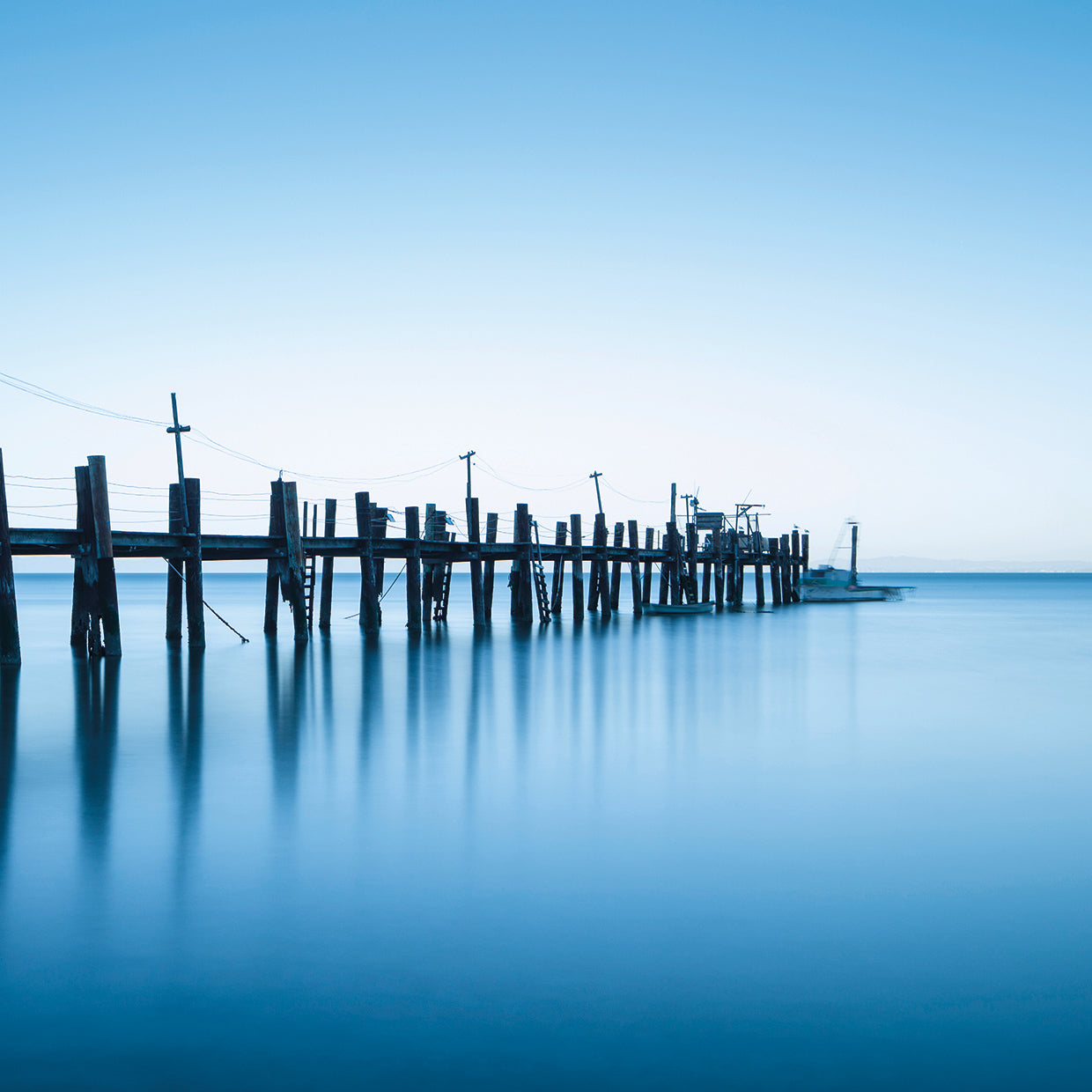 China Camp Pano 2 handcrafted art work on canvas or framed canvas prints by Moises Levy 