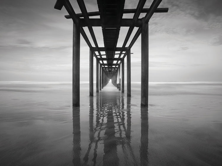 Ocean Door 2 handcrafted art work on canvas or framed canvas prints by Moises Levy 