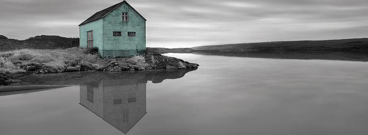 My Place BW 1 handcrafted art work on canvas or framed canvas prints by Moises Levy 