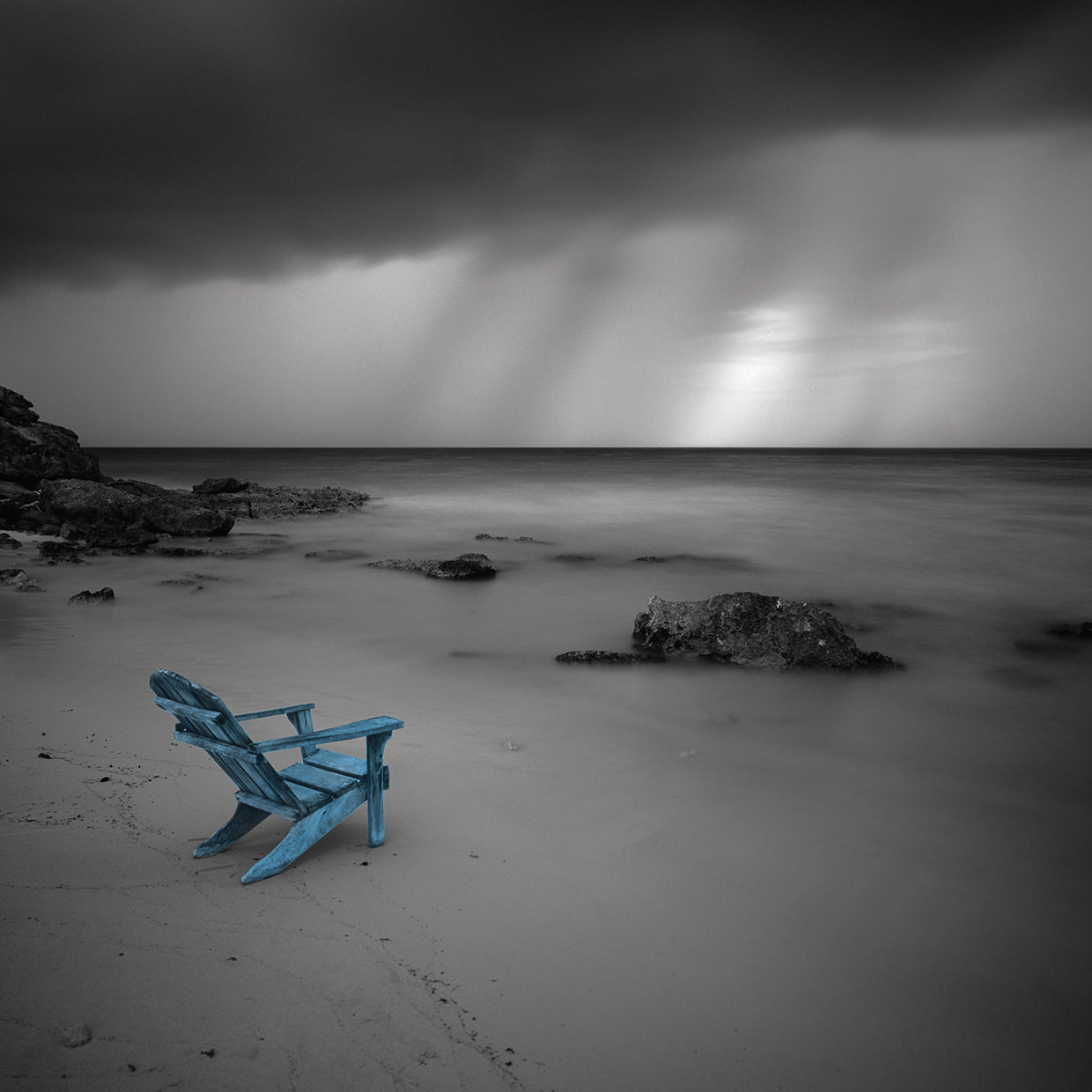 Tormenta Sharp Pop handcrafted art work on canvas or framed canvas prints by Moises Levy 