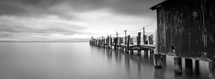 China Camp Pano handcrafted art work on canvas or framed canvas prints by Moises Levy 