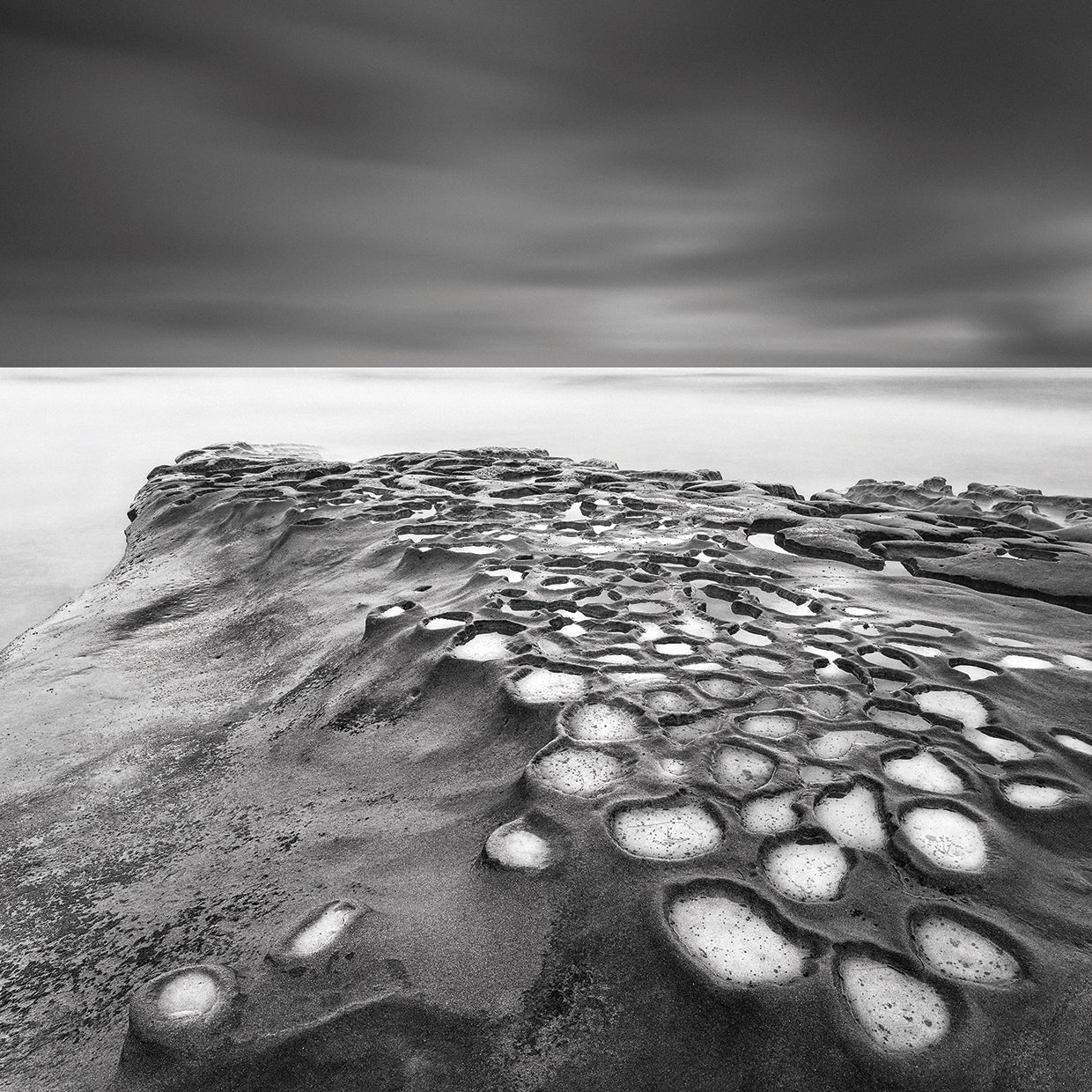 Celulas B&W handcrafted art work on canvas or framed canvas prints by Moises Levy 