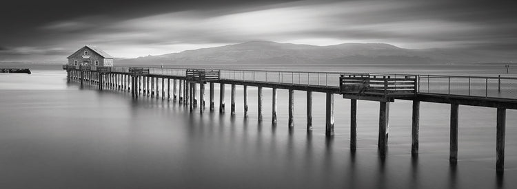 Piers End Pano handcrafted art work on canvas or framed canvas prints by Moises Levy 