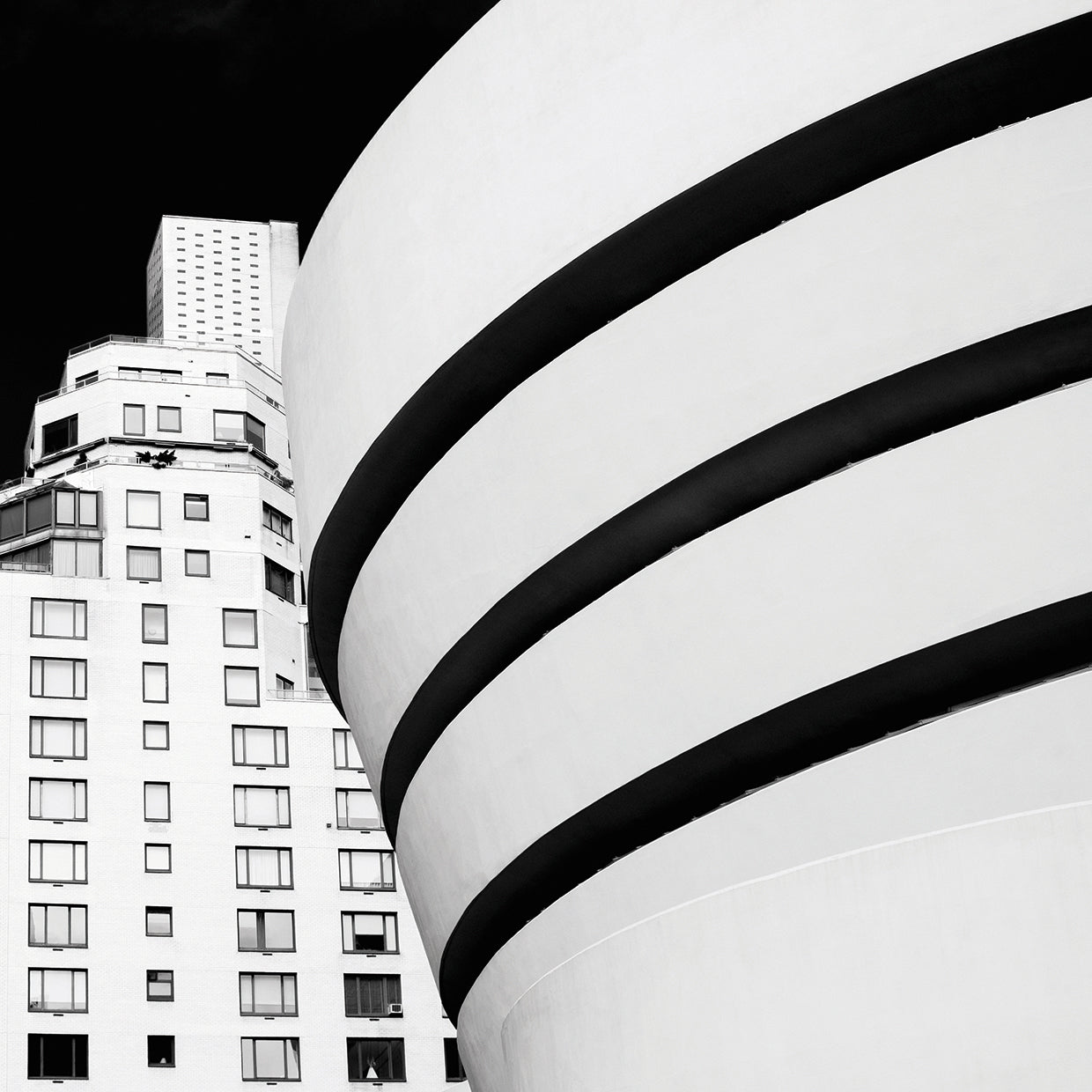 Guggenheim 3 handcrafted art work on canvas or framed canvas prints by Moises Levy 