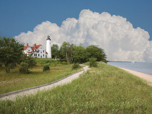 Point Iroquois Lighthouse, Bay Mills, Michigan ‘08 Canvas Print