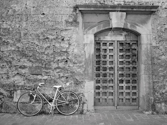 Bicycle & Door, Yverdon, Switzerland 04 Canvas Art