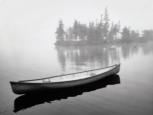 Lone Canoe, Liverpool, Nova Scotia, Canada 04 Canvas Art