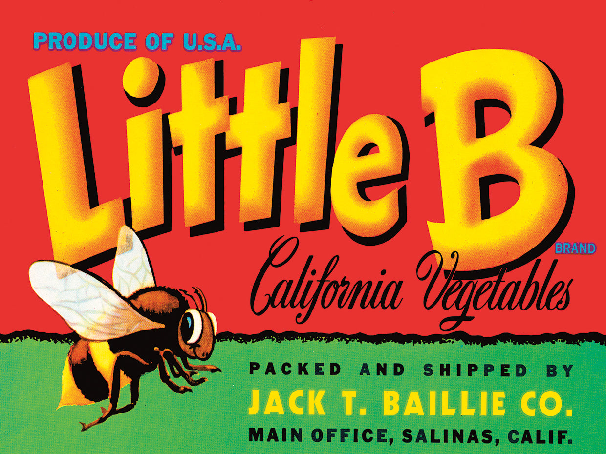 Little B Brand California Verduras Lienzo Arte