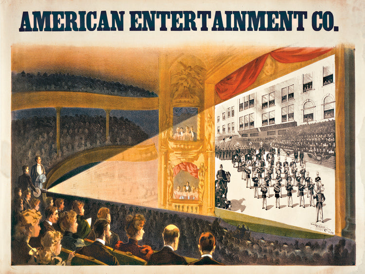 Arte de la lona de entretenimiento americano