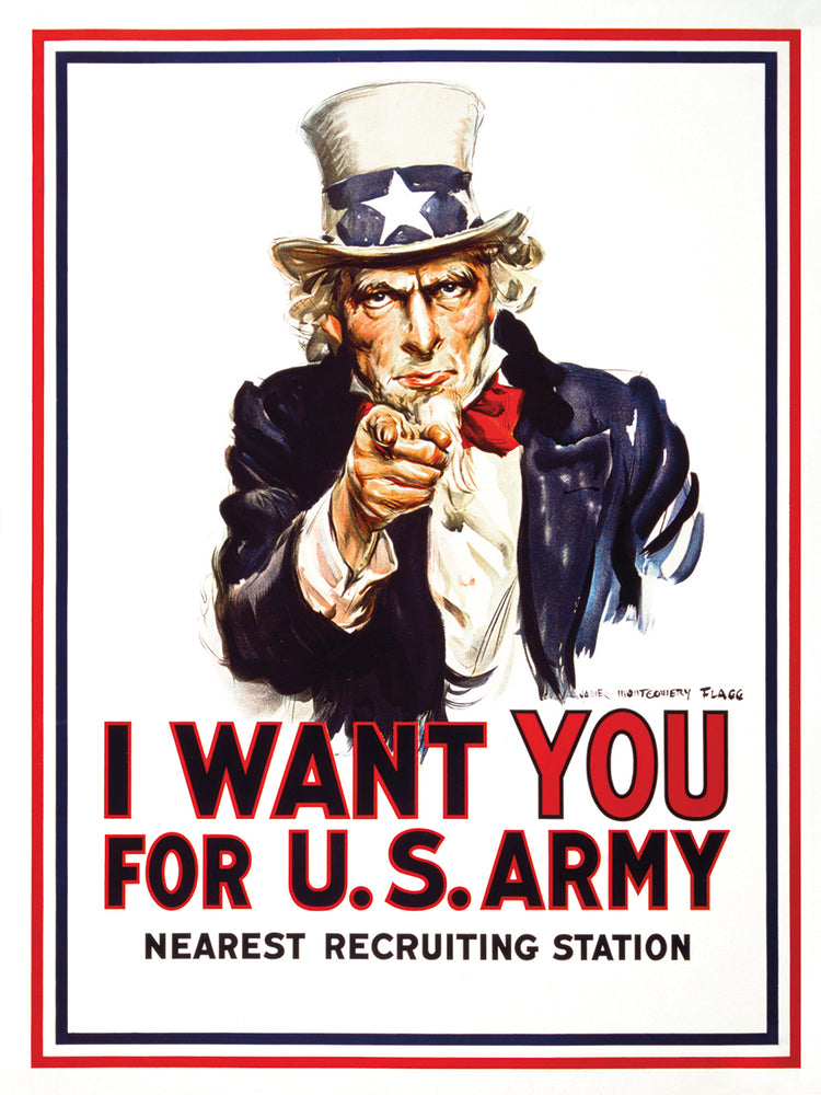 Te quiero para el arte de la lona del ejército de EE. UU.