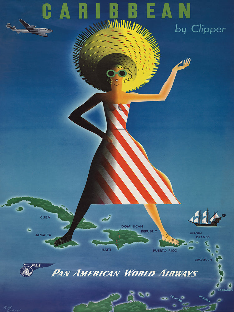 Caribe por arte de la lona de Clipper