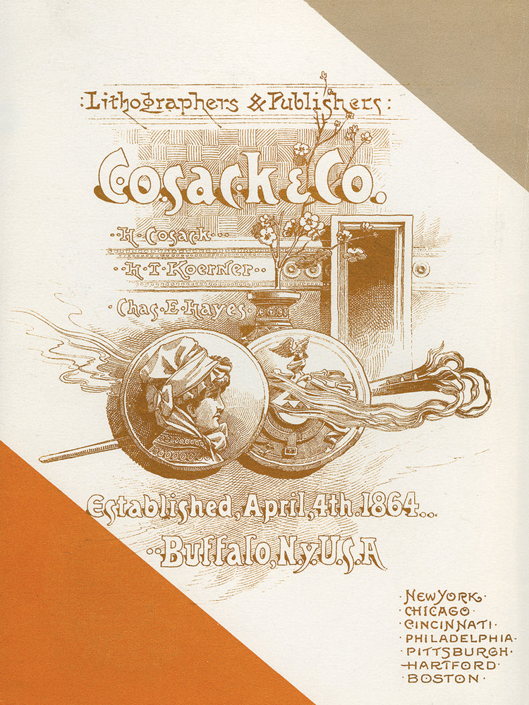 Cosack &amp; Co. Litógrafos y editores Arte en lienzo
