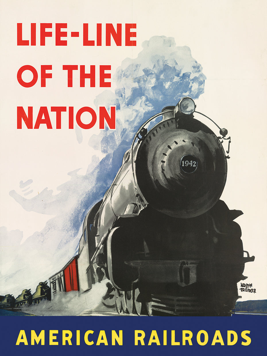 Línea de vida de la nación American Railroads Canvas Art