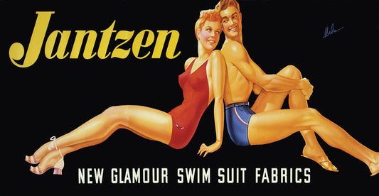 New Glamour Swim Suit Fabrics Canvas Art