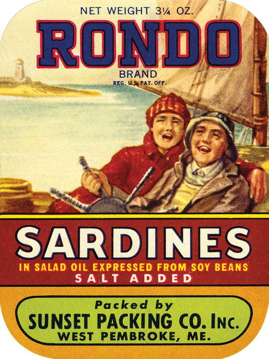 Rondo Sardines Salt Added Canvas Art