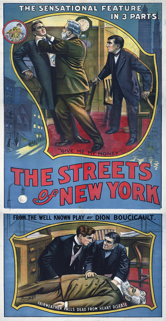 The Streets of New York Play Poster Canvas Print