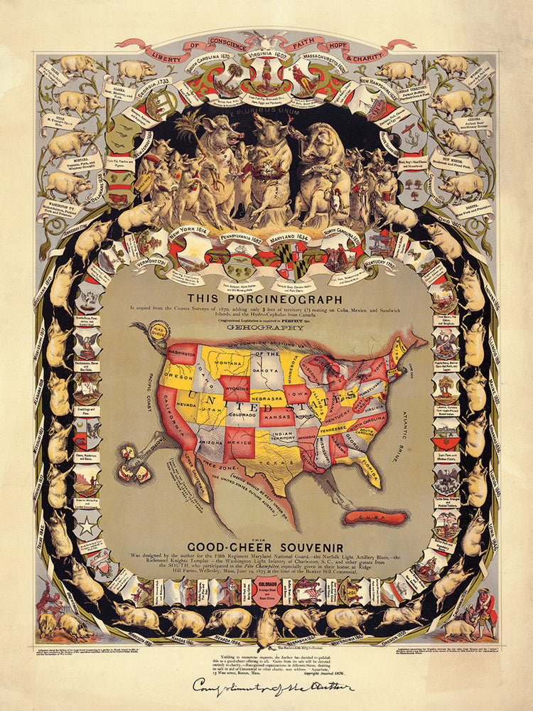 This Porcineograph, Pork in 1876