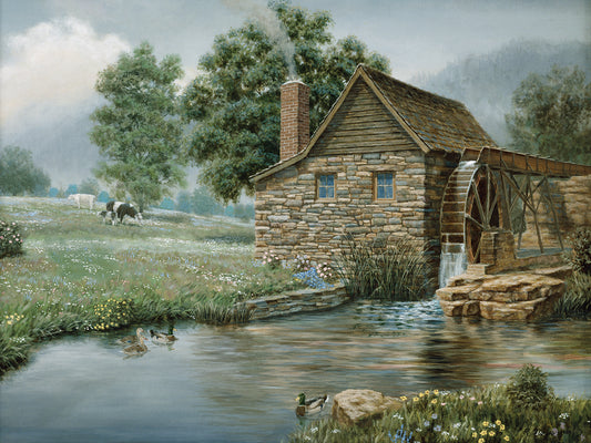 Country Mill Canvas Art