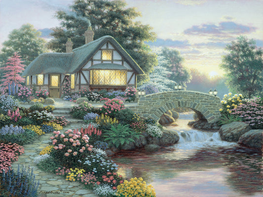 Serenity Cottage Canvas Art