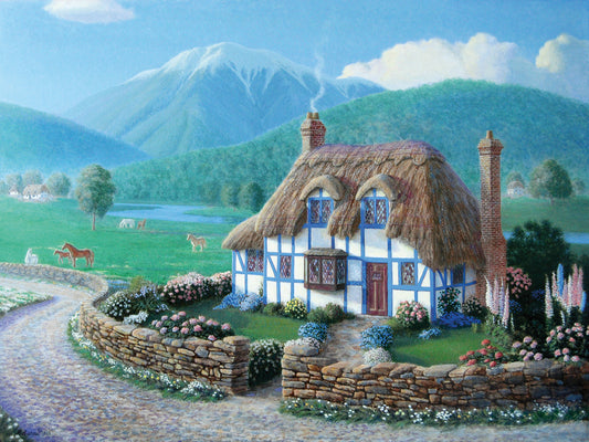 Country Cottage Canvas Art