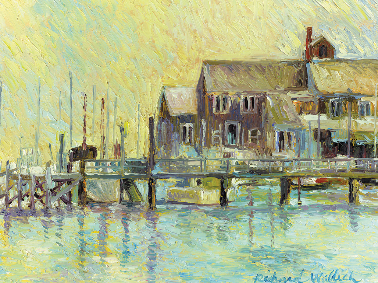 Narragansett handcrafted art work on canvas or framed canvas prints by Richard Wallich