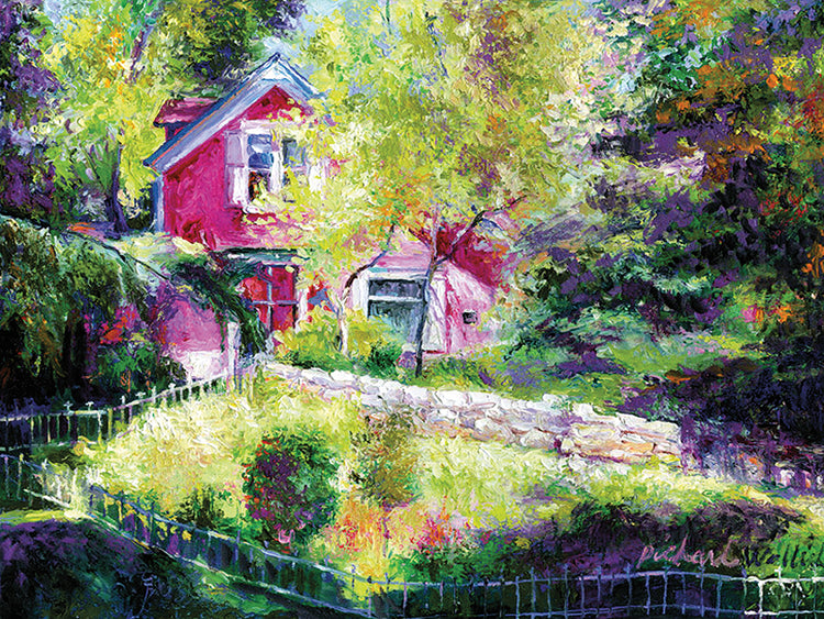 B & B 3 handcrafted art work on canvas or framed canvas prints by Richard Wallich 