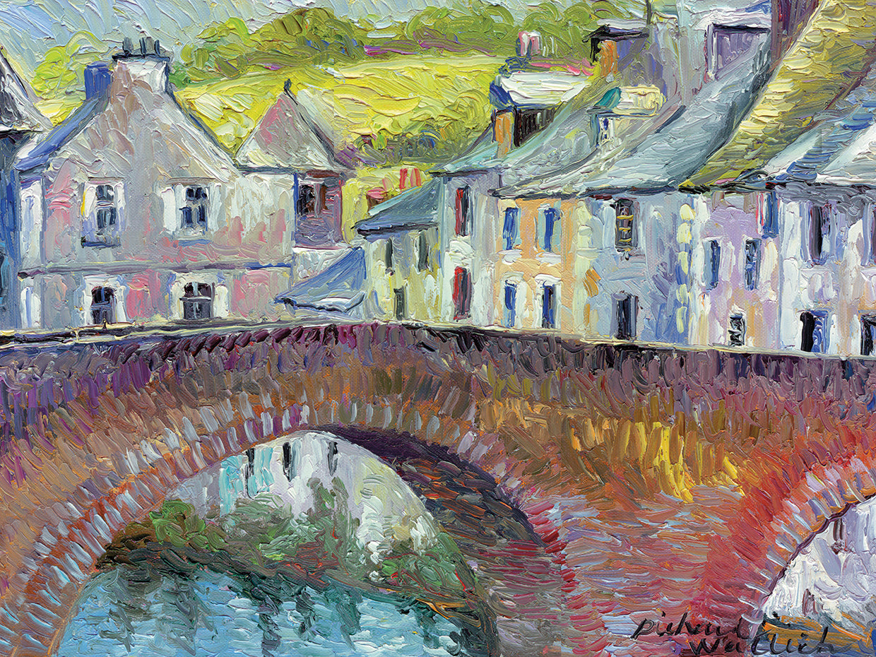 France handcrafted art work on canvas or framed canvas prints by Richard Wallich 