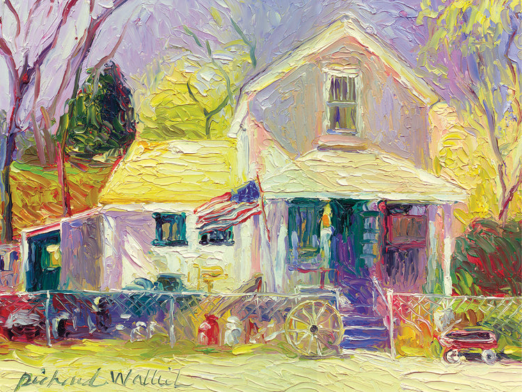 Mercado I handcrafted art work on canvas or framed canvas prints by Richard Wallich 