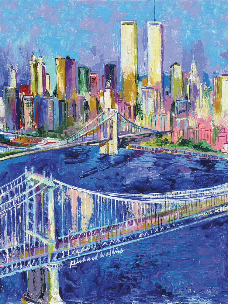 New York handcrafted art work on canvas or framed canvas prints by Richard Wallich 