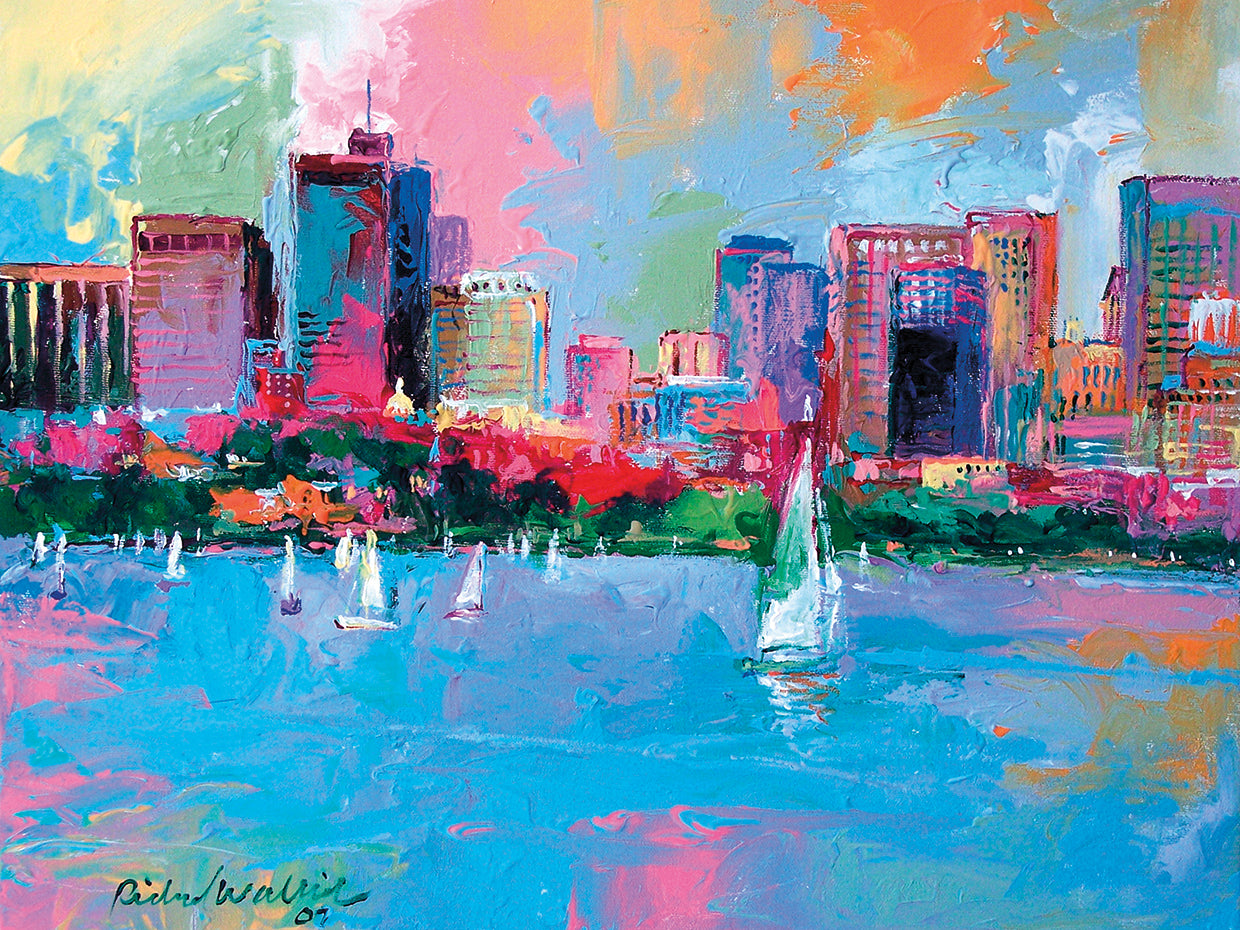 Boston handcrafted art work on canvas or framed canvas prints by Richard Wallich 