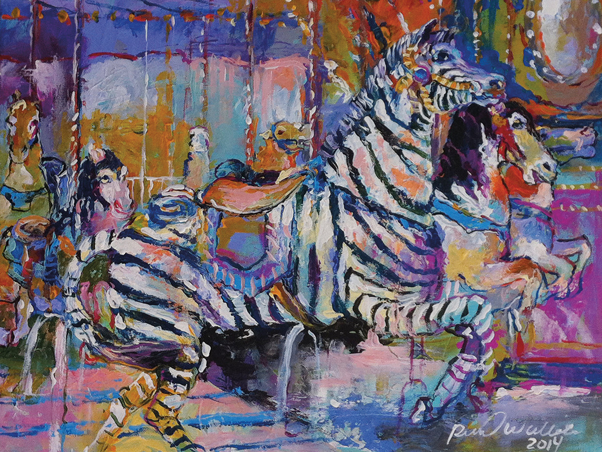 Car handcrafted art work on canvas or framed canvas prints by Richard Wallich 