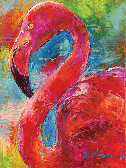 Flamingo by Richard Wallich art work on canvas or framed canvas prints