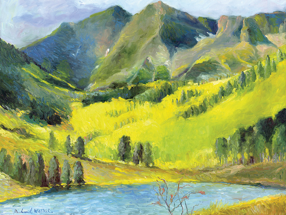 Marron Bells handcrafted art work on canvas or framed canvas prints by Richard Wallich 