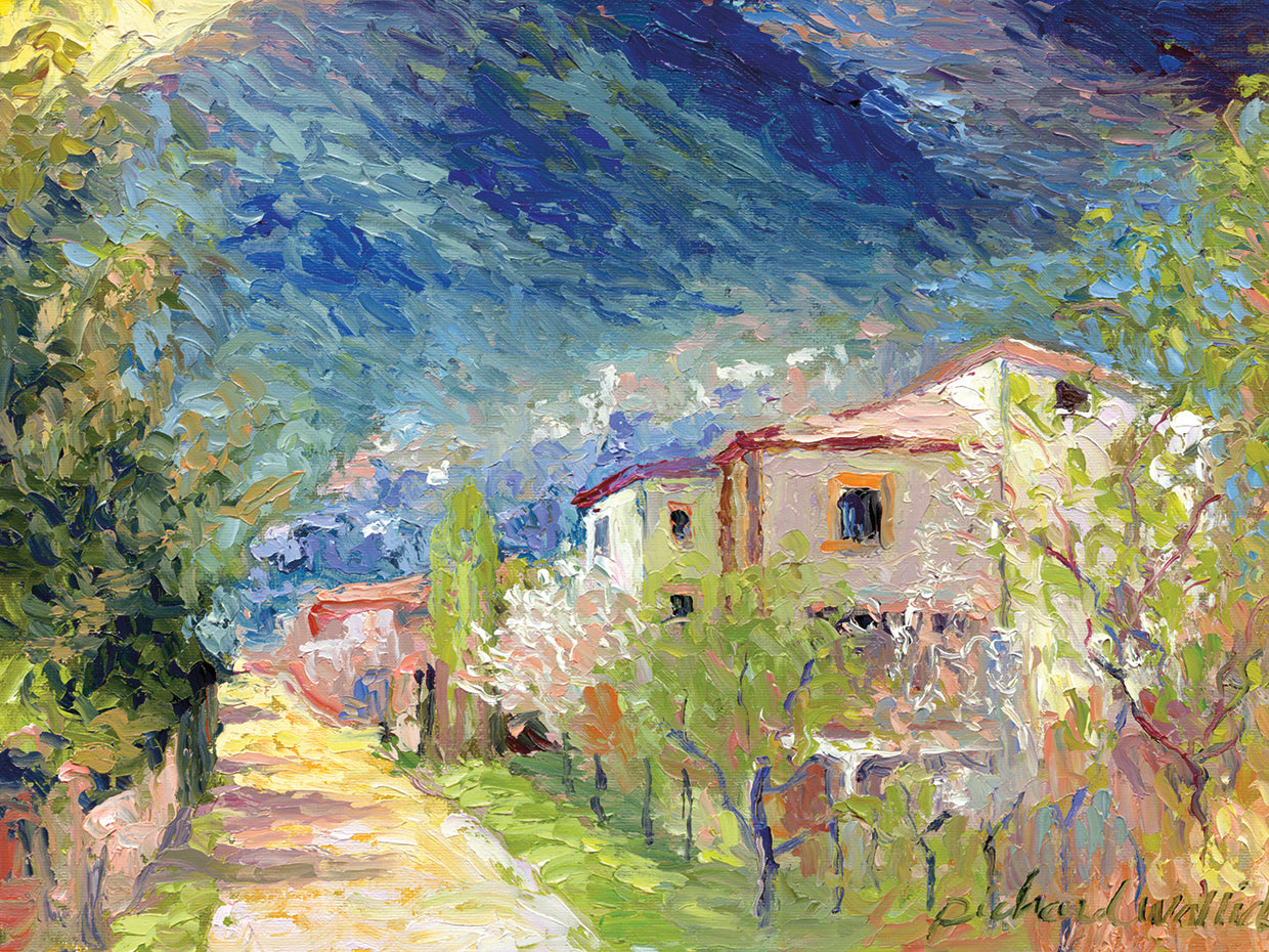 Italy 2 handcrafted art work on canvas or framed canvas prints by Richard Wallich 