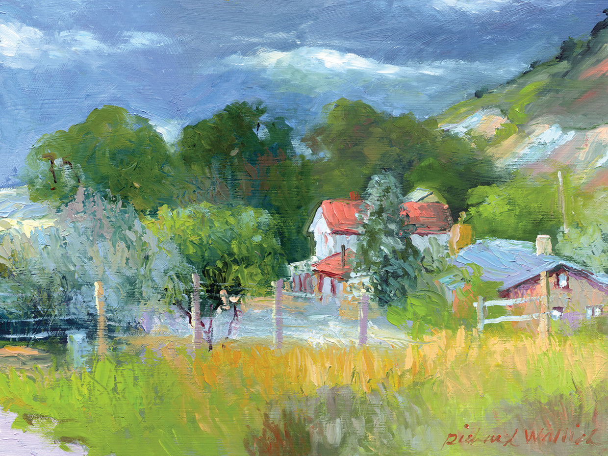 Rooney Ranch 6 handcrafted art work on canvas or framed canvas prints by Richard Wallich 