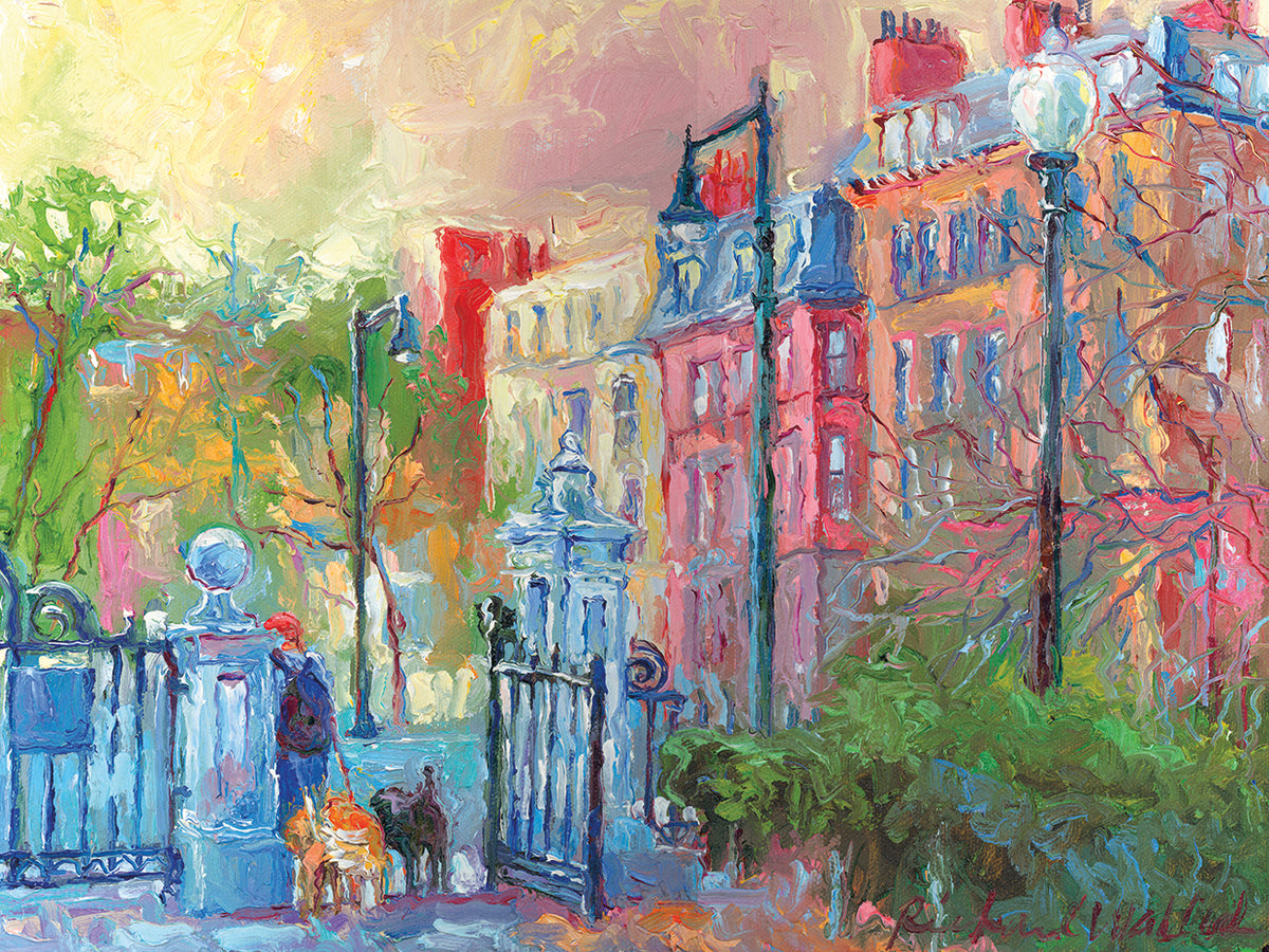 Boston handcrafted art work on canvas or framed canvas prints by Richard Wallich 