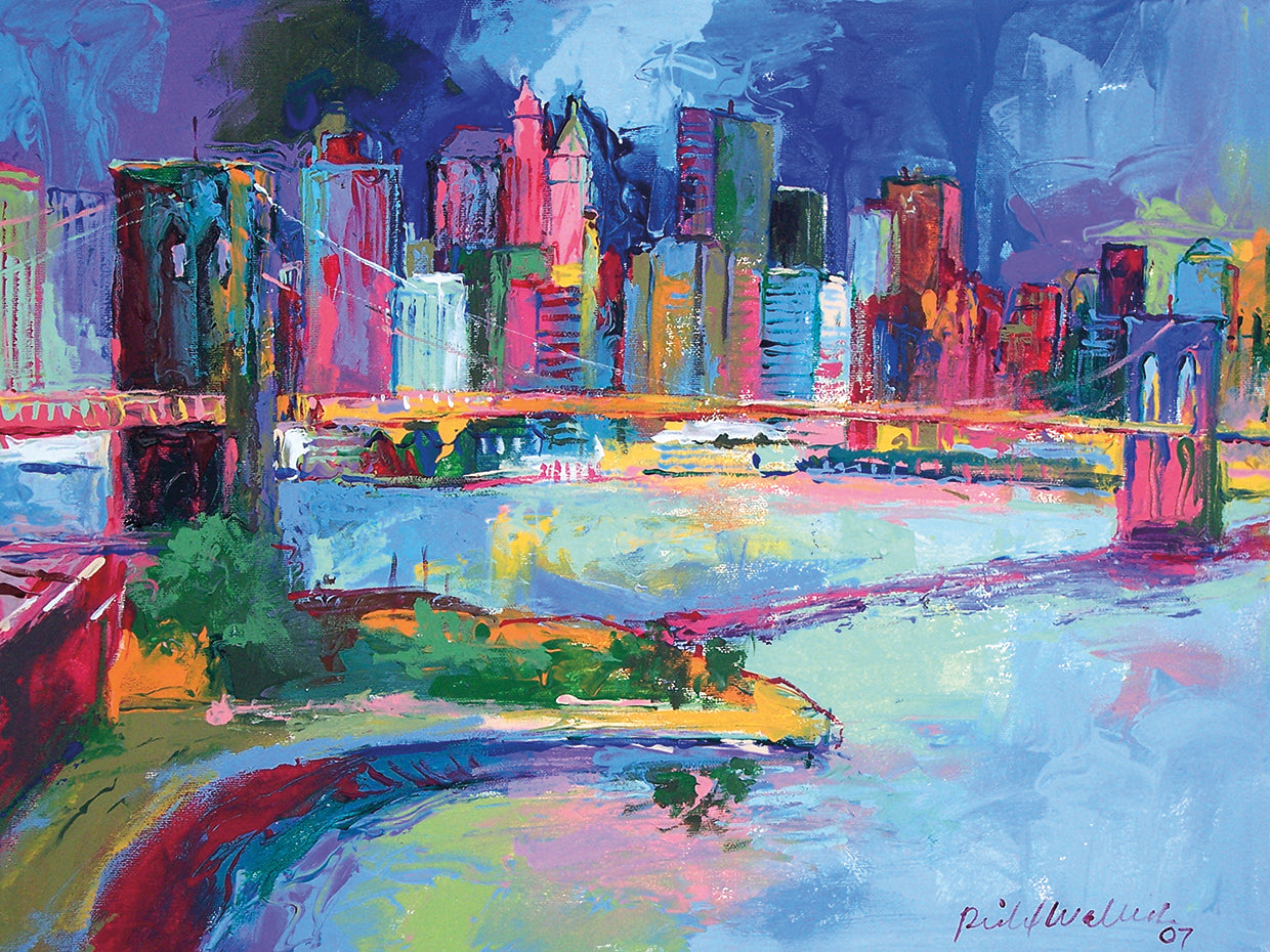 Brooklyn handcrafted art work on canvas or framed canvas prints by Richard Wallich 