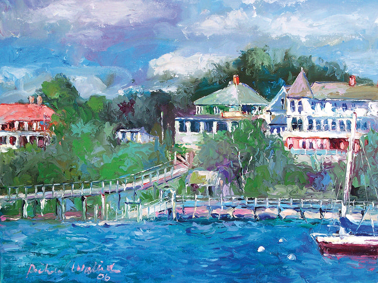 Peaks handcrafted art work on canvas or framed canvas prints by Richard Wallich 