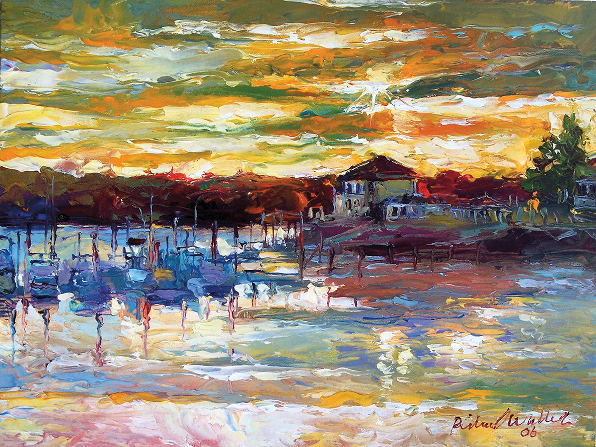 Saco 10 handcrafted art work on canvas or framed canvas prints by Richard Wallich 