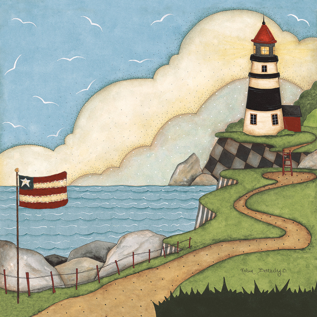 Black And White Lighthouse