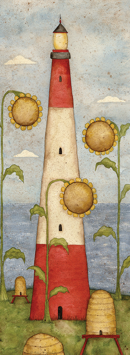 Sunflower Lighthouse Canvas Print