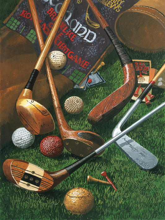Golf Antiques Canvas Print