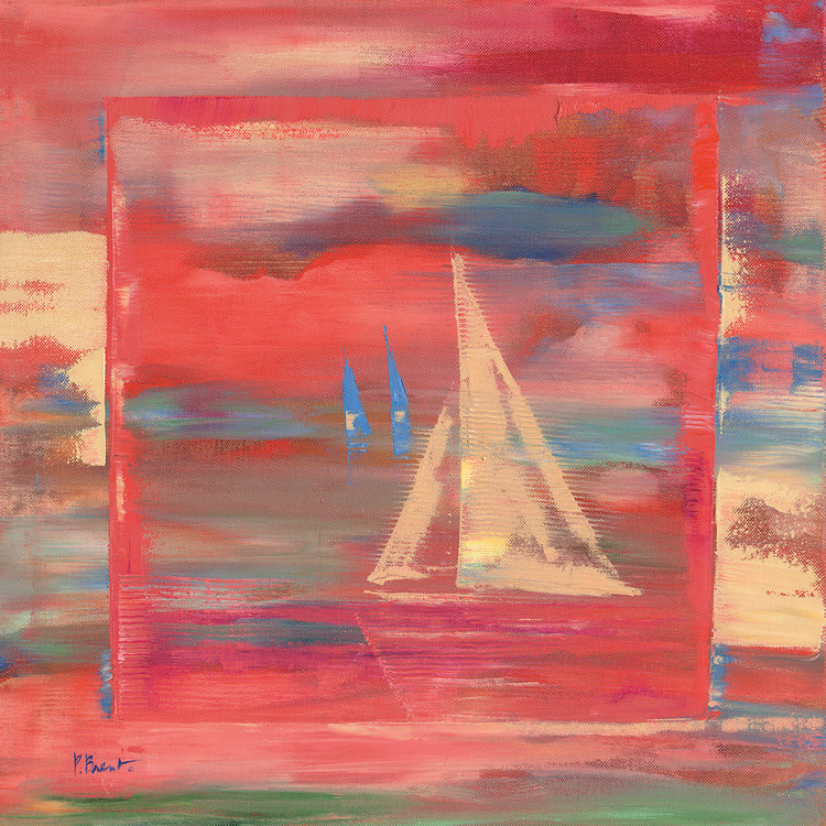 Harbor Boats III by Paul Brent - handcrafted wall art work on large canvas & framed canvas prints, made to order