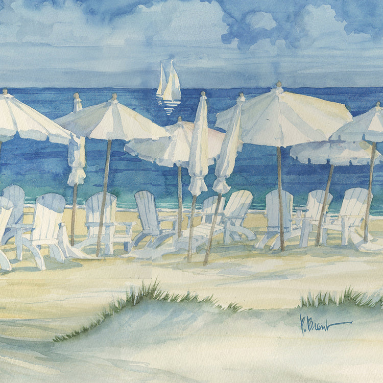 White Dune Beach II by Paul Brent - museum quality wall art work on large canvas & framed canvas prints