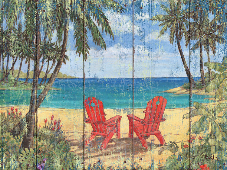 Discovery Bay II - Distressed by Paul Brent - larger sizes handcrafted wall art work on large canvas & framed canvas prints