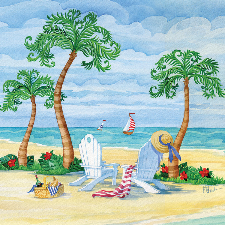 Whimsey Bay Adirondack Chairs - Square by Paul BrentLowest prices. Made-to-order. 90 Day Money back guarantee. - top quality wall art work on large canvas & framed canvas prints