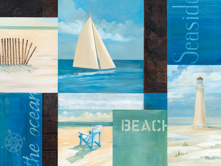 Coastal Breeze I by Paul Brent - handcrafted wall art work on large canvas & framed canvas prints, made to order