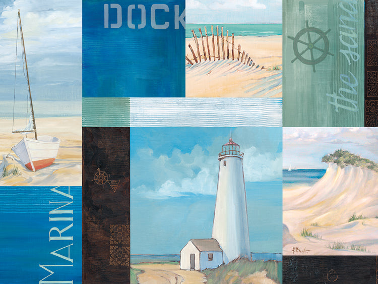 Coastal Breeze II by Paul Brent - larger sizes handcrafted wall art work on large canvas & framed canvas prints