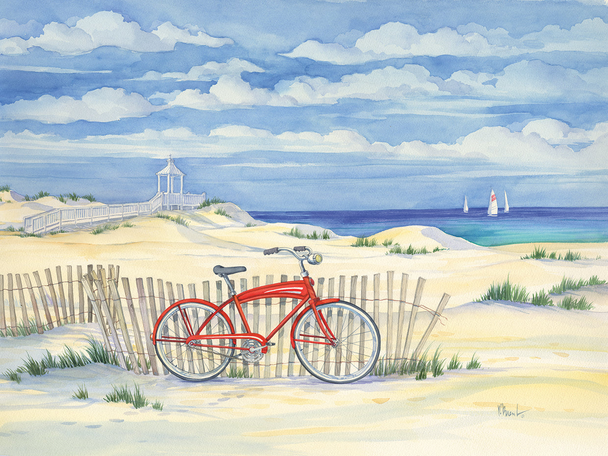 Beach Cruiser II by Paul Brent - highest quality handcrafted wall art work on large canvas & framed canvas prints