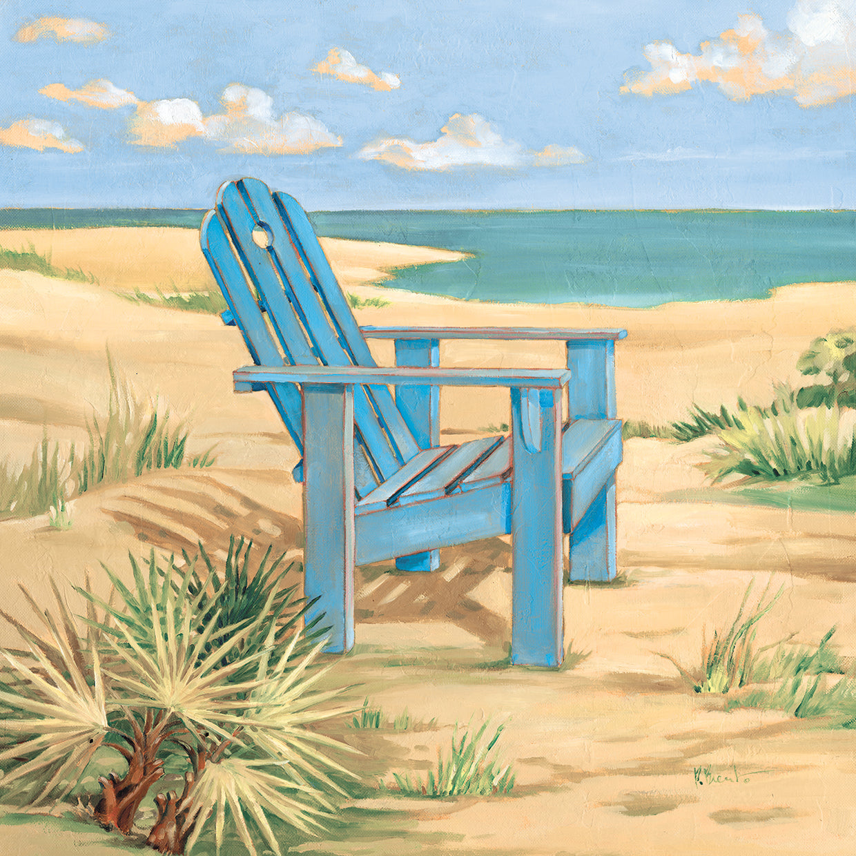 Shoreline View II by Paul Brent - handcrafted wall art work on large canvas & framed canvas prints, made to order